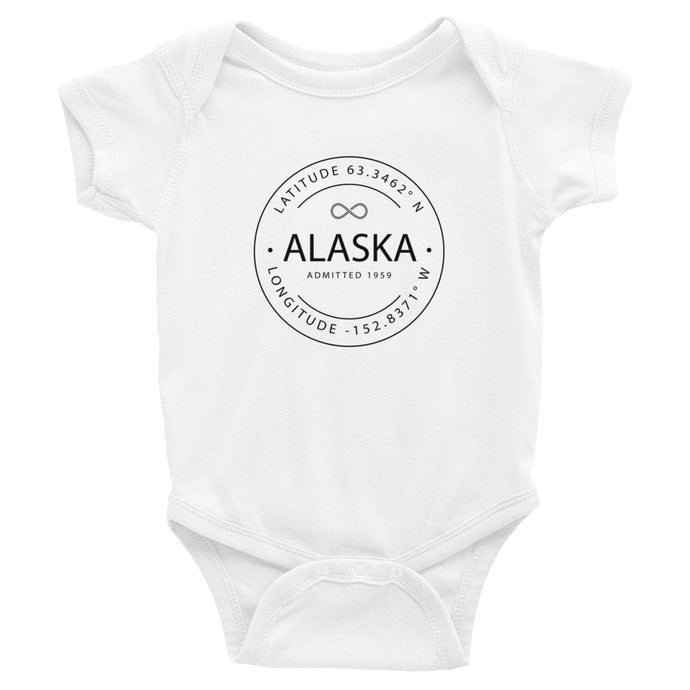 Alaska - Infant Bodysuit - Latitude & Longitude
