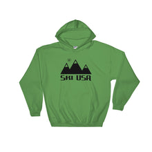 USA Designs - Hooded Sweatshirt - Ski USA
