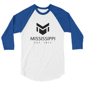 Mississippi - 3/4 Sleeve Raglan Shirt - Established