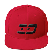 Idaho - Flat Brim Hat - Black Embroidery - ID - Many Hat Color Options Available