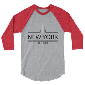 New York - 3/4 Sleeve Raglan Shirt - Established