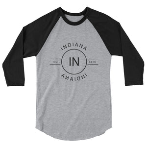 Indiana - 3/4 Sleeve Raglan Shirt - Reflections