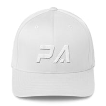 Pennsylvania - Structured Twill Cap - White Embroidery - PA - Many Hat Color Options Available