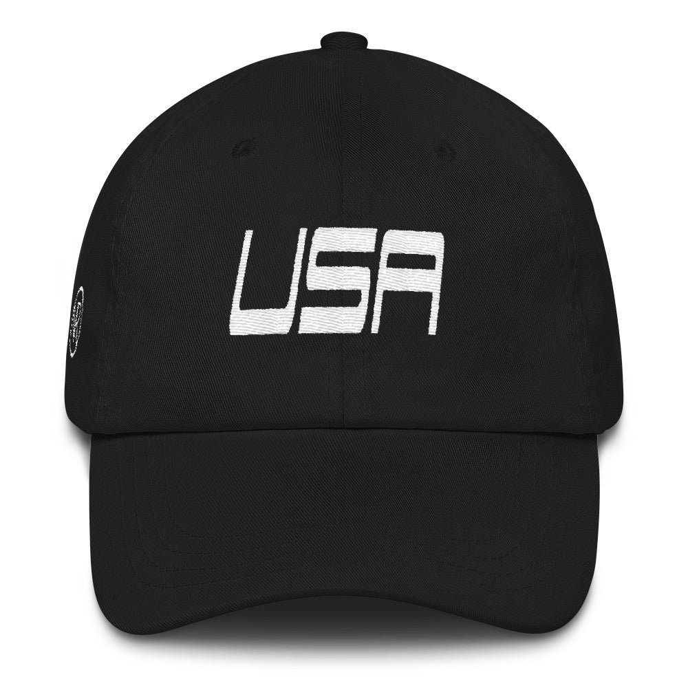 USA Designs - Embroidered Low Profile Cotton Hat - USA