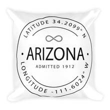 Arizona - Throw Pillow - Latitude & Longitude
