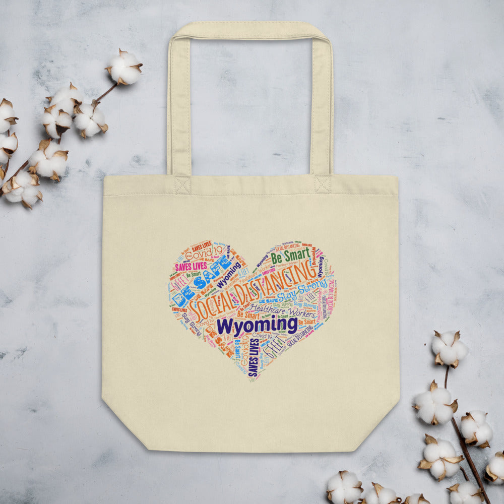 Wyoming - Social Distancing Tote Bag - Eco Friendly