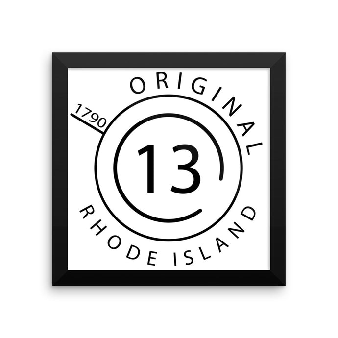 Rhode Island - Framed Print - Original 13