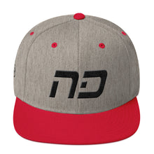 North Dakota - Flat Brim Hat - Black Embroidery - ND - Many Hat Color Options Available