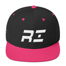 Rhode Island - Flat Brim Hat - White Embroidery - RI - Many Hat Color Options Available