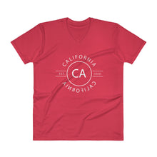 California - V-Neck T-Shirt - Reflections
