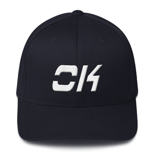 Oklahoma - Structured Twill Cap - White Embroidery - OK - Many Hat Color Options Available