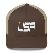 USA Designs - Embroidered Trucker Hat - USA