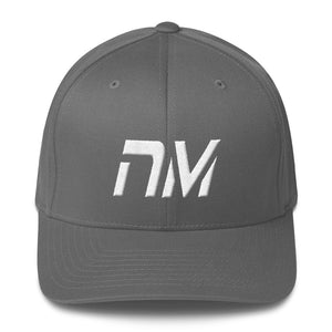 New Mexico - Structured Twill Cap - White Embroidery - NM - Many Hat Color Options Available