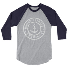 USA Designs - 3/4 Sleeve Raglan Shirt - Anchor