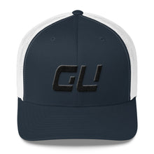 Guam - Mesh Back Trucker Cap - Black Embroidery - GU - Many Hat Color Options Available