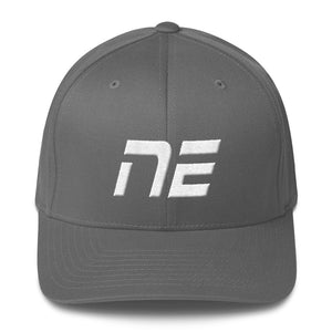 Nebraska - Structured Twill Cap - White Embroidery - NE - Many Hat Color Options Available