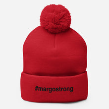 Margo's Collection - #margostrong - Black Embroidery - Pom Pom Beanie - Different hat colors available