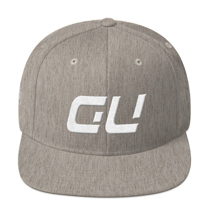 Guam - Flat Brim Hat - White Embroidery - GU - Many Hat Color Options Available