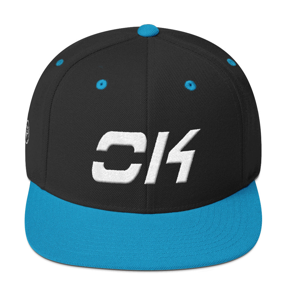 Oklahoma - Flat Brim Hat - White Embroidery - OK - Many Hat Color Options Available