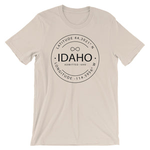 Idaho - Short-Sleeve Unisex T-Shirt - Latitude & Longitude