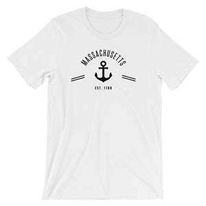 Massachusetts - Short-Sleeve Unisex T-Shirt - Established