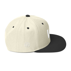 Virginia - Flat Brim Hat - White Embroidery - VA - Many Hat Color Options Available