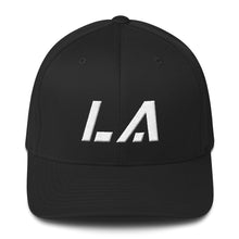 Louisiana - Structured Twill Cap - White Embroidery - LA - Many Hat Color Options Available