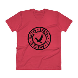USA Designs - V-Neck T-Shirt - Eagle