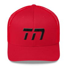 Tennessee - Mesh Back Trucker Cap - Black Embroidery - TN - Many Hat Color Options Available