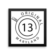 Maryland - Framed Print - Original 13