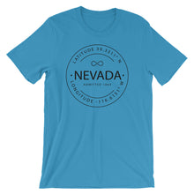 Nevada - Short-Sleeve Unisex T-Shirt - Latitude & Longitude