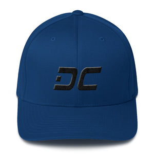 Washington DC - Structured Twill Cap - Black Embroidery - DC - Many Hat Color Options Available