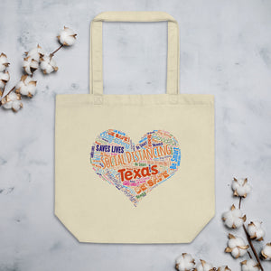 Texas - Social Distancing Tote Bag - Eco Friendly