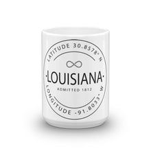 Louisiana - Mug - Latitude & Longitude