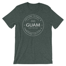 Guam - Short-Sleeve Unisex T-Shirt - Latitude & Longitude