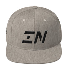 Indiana - Flat Brim Hat - Black Embroidery - IN - Many Hat Color Options Available