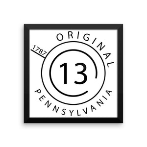 Pennsylvania - Framed Print - Original 13