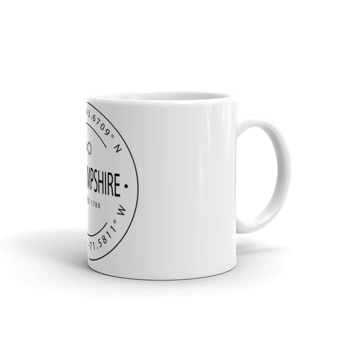 New Hampshire - Mug - Latitude & Longitude