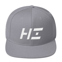 Hawaii - Flat Brim Hat - White Embroidery - HI - Many Hat Color Options Available