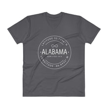 Alabama - V-Neck T-Shirt - Latitude & Longitude