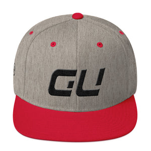 Guam - Flat Brim Hat - Black Embroidery - GU - Many Hat Color Options Available