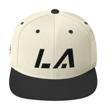 Louisiana - Flat Brim Hat - Black Embroidery - LA - Many Hat Color Options Available