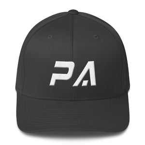 Pennsylvania - Structured Twill Cap - White Embroidery - PA - Many Hat Color Options Available