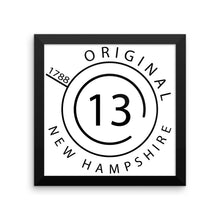 New Hampshire - Framed Print - Original 13