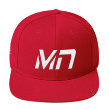 Minnesota - Flat Brim Hat - White Embroidery - MN - Many Hat Color Options Available
