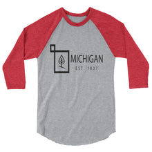 Michigan - 3/4 Sleeve Raglan Shirt - Established