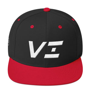 Virgin Islands - Flat Brim Hat - White Embroidery - VI - Many Hat Color Options Available