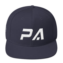 Pennsylvania - Flat Brim Hat - White Embroidery - PA - Many Hat Color Options Available