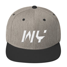 Wyoming - Flat Brim Hat - White Embroidery - WY - Many Hat Color Options Available