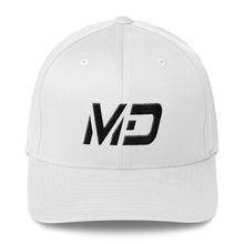 Maryland - Structured Twill Cap - Black Embroidery - MD - Many Hat Color Options Available